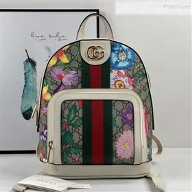 Gucci Ophidia GG Flora Small Backpack 547965 White 2019 (DLH-9110522)