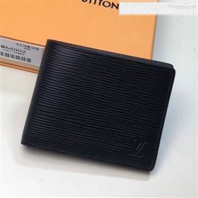 Louis Vuitton Mens Slender ID Epi Leather Wallet M60332 Black 2019 (GAOS-9110550)