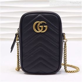 Gucci GG Marmont Mini Bag 598597 Black 2019 (MINGH-9111231)