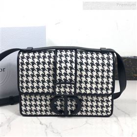 Dior 30 Montaigne Houndstooth Canvas Bag Black/White 2019 (XYD-9111246)