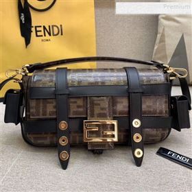 Fendi Baguette Cage Medium FF Shoulder Bag Black 2019 (HONGS-9111257)