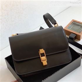 Saint Laurent Carre Satchel Box in Smooth Leather 585060 Black 2019 (KTSD-9111303)