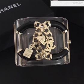 Chanel Resin Lock Chain CC Cuff Bracelet 2019 (YF-9111623)