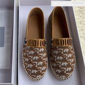 Dior JAdior Espadrilles in Coffee Oblique Canvas 2019 (HANB-9112007)