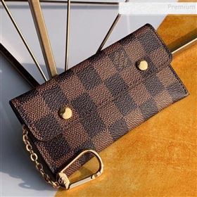 Louis Vuitton Damier Ebene Canvas Key Holder and Coin Purse M60029 (KIKI-9111947)