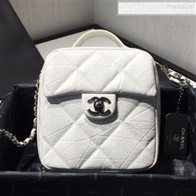 Chanel Quilted Vintage Leather Camera Case Bag AS1323 White 2020 (FM-9112319)