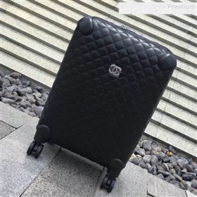 Chanel Quilted Calfskin Luggage 20 Inch with Silver Hardware 2019 (YS-9112715)