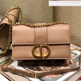 Dior 30 Montaigne CD Chain Flap Bag in Palm-Grained Calfskin Pink 2019 (BINF-9112642)