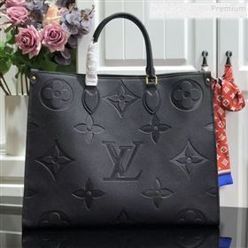Louis Vuitton Onthego Monogram Empreinte Tote Bag M44576 Black 2019 (AHT-9092934)