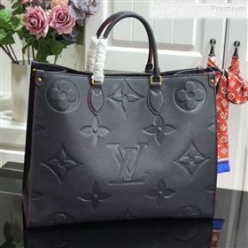 Louis Vuitton Onthego Monogram Empreinte Tote Bag M44576 Navy Blue 2019 (AHT-9092935)