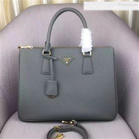 Prada Large Galleria Saffiano Leather Top Handle Bag 1BA274 Grey (PYZ-9100714)