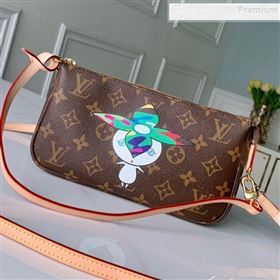 Louis Vuitton Monogram Canvas Mini Pochette Accessoires Pouch M51960 Green 2019 (KD-9100734)