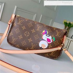 Louis Vuitton Monogram Canvas Mini Pochette Accessoires Pouch M51960 Panda Print 2019 (KD-9100736)