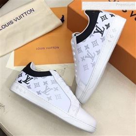 Louis Vuitton Luxembourg Monogram Leather Sneakers Black 2019 (For Women and Men) (MD-9101114)