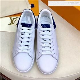 Louis Vuitton Luxembourg Monogram Fabric and Leather Sneakers 2019 (For Women and Men) (MD-9101118)