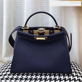 Fendi Iconic Medium Striped Lining Bag Navy Blue 2019 (AFEI-9122305)