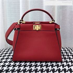 Fendi Iconic Mini Striped Lining Bag Red 2019 (AFEI-9122302)