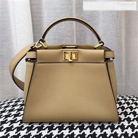 Fendi Iconic Mini Striped Lining Bag Beige 2019 (AFEI-9122303)