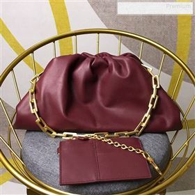 Bottega Veneta Large The Pouch Chain Shoulder Bag Burgundy 2019 (MS-9122511)