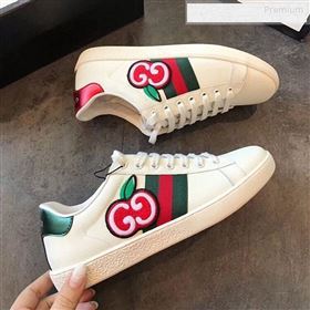 Gucci Ace Sneakers with GG Apple White 2020 (For Women and Men) (EM-9122601)