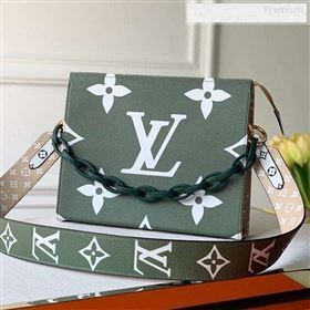 Louis Vuitton Giant Monogram Strap Toilet Pouch XL Green 2019 (KD-9123010)