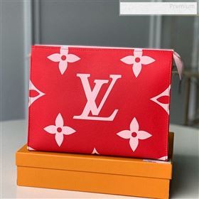 Louis Vuitton Giant Monogram Toilet Pouch XL Red/Pink 2019 (KI-9123012)