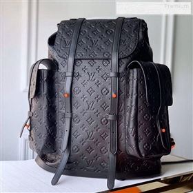 Louis Vuitton Mens Christopher Monogram Embossed Backpack GM M53285 Black 2019 (KD-9122346)