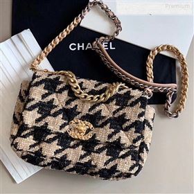 Chanel 19 Tweed Small Flap Bag AS1160 Black/Beige 2019 (X-9122563)