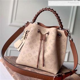 Louis Vuitton Muria Mahina Monogram Perforated Leather Bucket Bag M55801 Nude 2019 (KI-0011003)