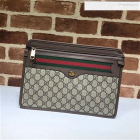 Gucci GG Canvas Web Zip Pouch 597619 2019 (DLH-0010714)