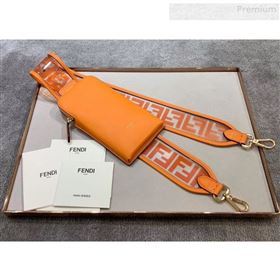 Fendi Strap You FF Transparent Shoulder Strap with iPhone Pocket Orange 2019 (CL-0011026)