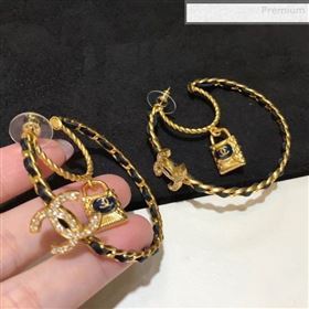 Chanel Lock Hoop Earrings 2019 (YF-0011042)