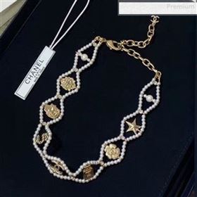 Chanel Pearl Choker Neckalce AB2916 2019 (YF-0011044)