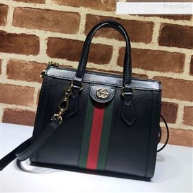 Gucci Ophidia Leather Small Tote Bag 547551 Black 2019 (DLH-0010231)