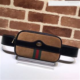 Gucci Suede Ophidia iPhone Case Belt Bag 519308 Brown 2019 (DLH-0010417)