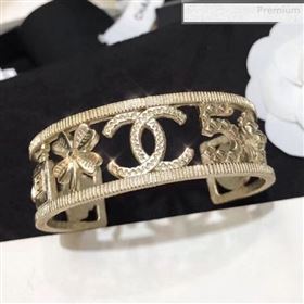 Chanel CC 5 Cuff Bracelet AB2925 Gold 2019 (YF-0010620)