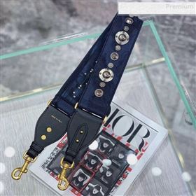 Dior Blue Camouflage Fully Embroidered Canvas Shoudler Strap 2019 (BF-0010240)