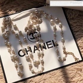 Chanel CC Pearl Chain Belt Gold 2019 (CINDY-0010319)