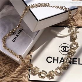 Chanel Crystal Pearl Chain Belt AB1836 2019 (CINDY-0010321)