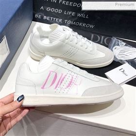 Dior Homme Calfskin Sneakers White/Pink 2020 (HZ-0021418)