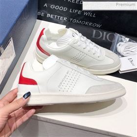 Dior Homme Calfskin Sneakers White/Red 2020 (HZ-0021419)