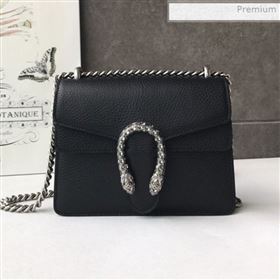 Gucci Dionysus Mini Leather Bag 421970 Black (DLH-0021609)