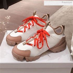 Dior D-Connect Neoprene Low-top Sneakers White/Orange 2019 (KL-0011637)