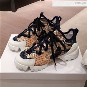 Dior D-Connect Butterfly Neoprene Low-top Sneakers Beige 2019 (KL-0011640)