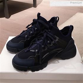 Dior D-Connect Neoprene Low-top Sneakers Indigo Blue 2019 (KL-0011645)