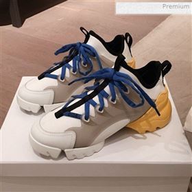 Dior D-Connect Neoprene Low-top Sneakers White/Blue 2019 (KL-0011638)