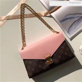 Louis Vuitton Pallas Chain Monogram Canvas Shoulder Bag M41200 Pink (KI-0011515)