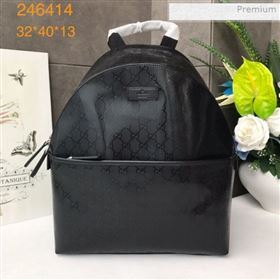 Gucci GG Fabric Backpack 246414 Black 2019 (DLH-0011523)