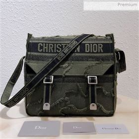 Dior Diorcamp Messenger Bag in Camouflage Embroidered Canvas Bag Green 2019 (XXG-0011535)