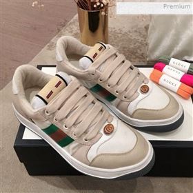 Gucci Screener GG Low-top Sneaker Light Grey 2019 (For Women and Men) (KL-0011602)